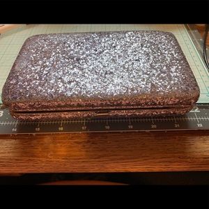 Nwot limited ed! glittered thick hard case wallet
